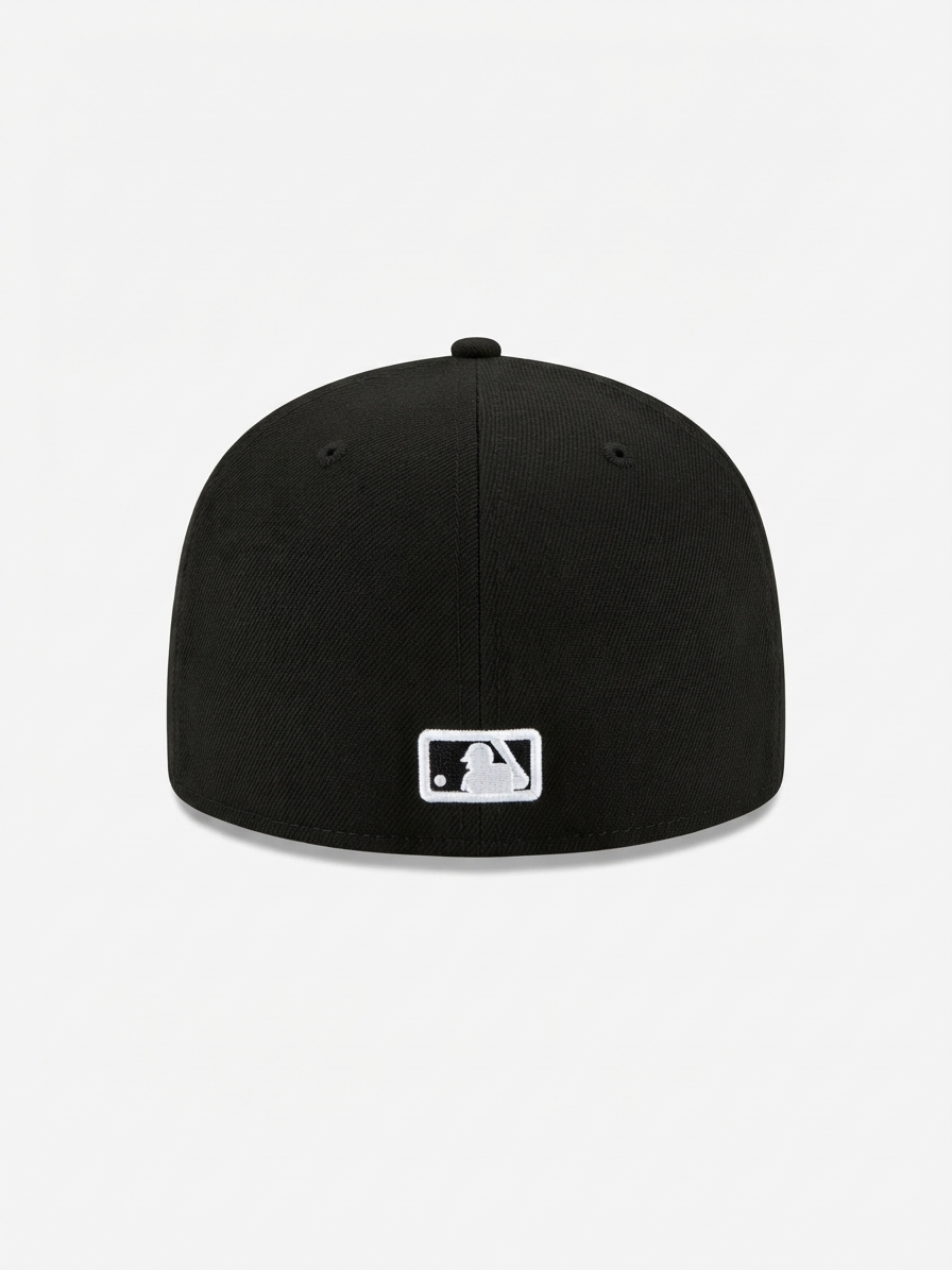 Oakland A’s Floral Embroidery – Black worn by a model, photo 2